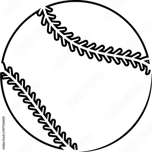Sport Ball Line Illustration