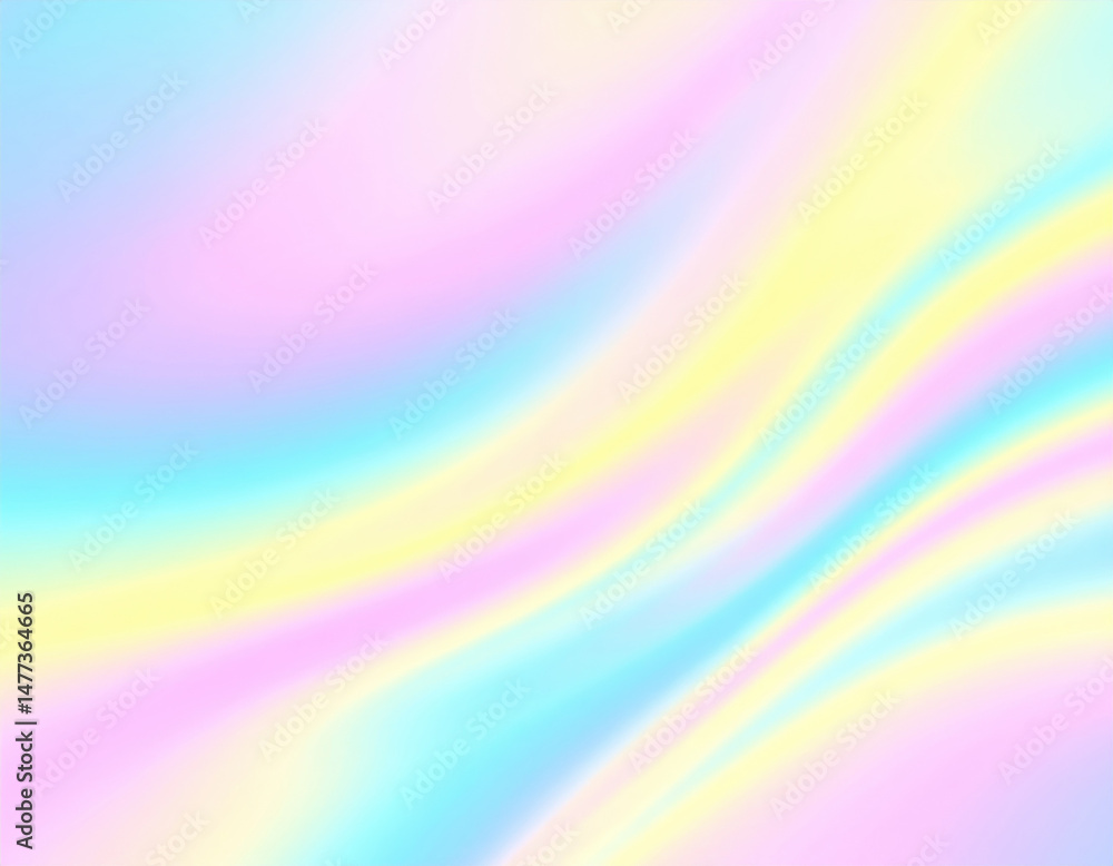 Obraz premium Mesmerizing holographic backdrop with abstract rainbow of colors shimmering and shifting, creating dreamy atmosphere
