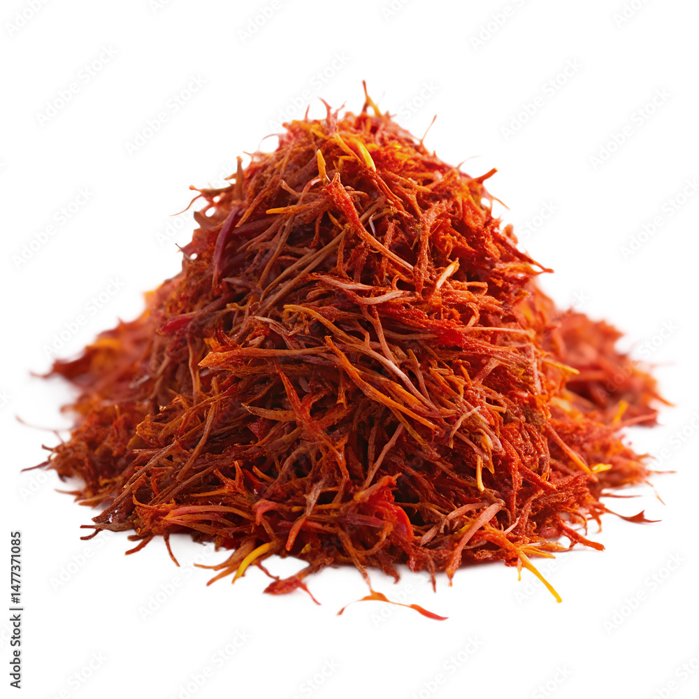 Fototapeta premium Saffron isolated on transparent background