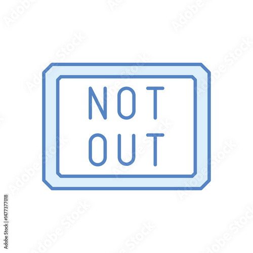 Not Out Vector icon