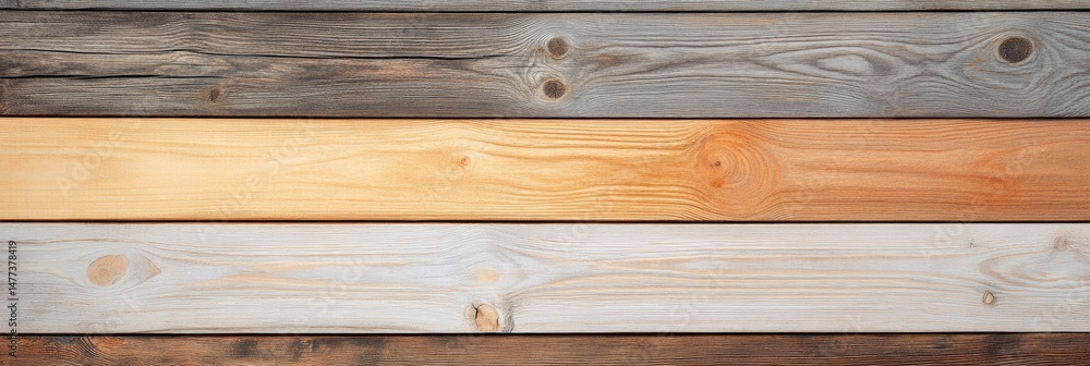 Fototapeta premium Horizontal Wooden Plank Background