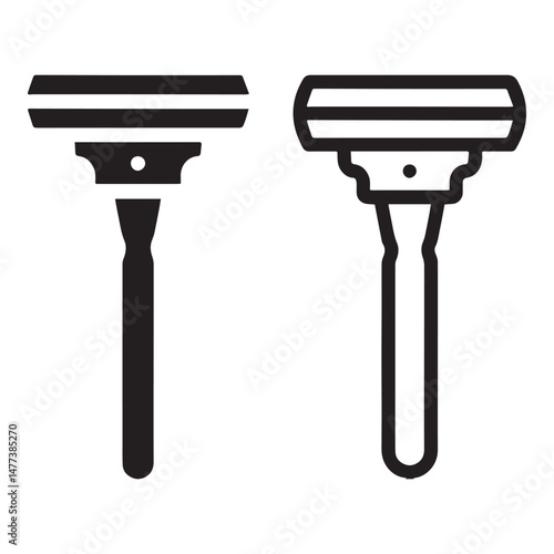 Shaving Tools Collection Icon. Manual Shaving Tools Illustration. Razor.