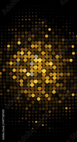 Golden Particle Bloom