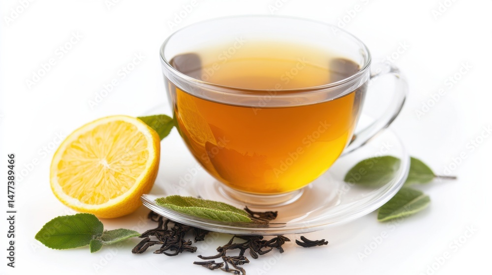 A cup of tea on a wooden table by a window, with steam rising. A cup of tea on a wooden table by a window, with steam rising.