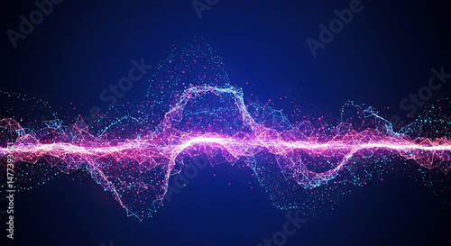 Ephemeral Glow: A Particle Wave Dance