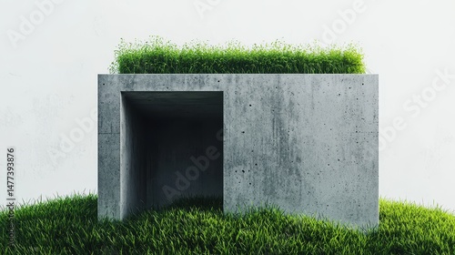 Monochrome Box with Garden Roof Insert
