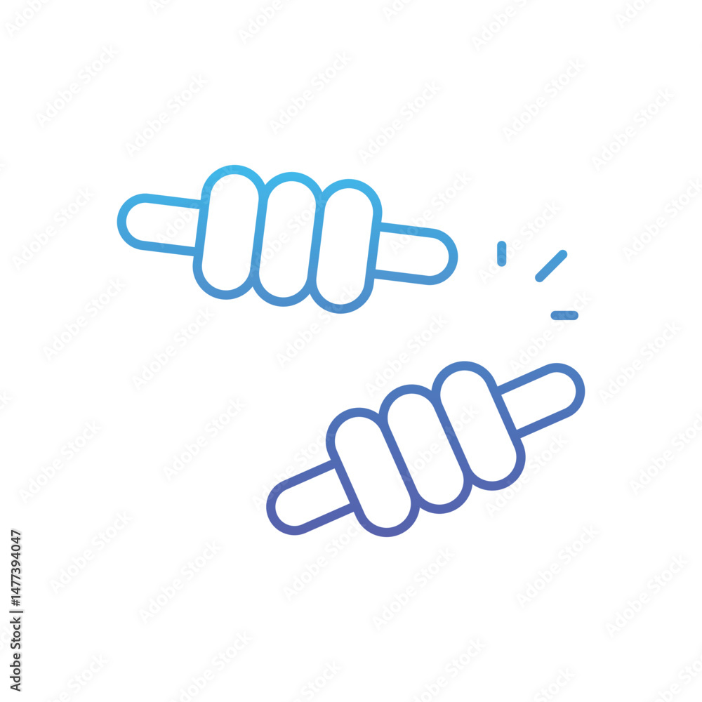 Fototapeta premium Cricket Bails Vector icon