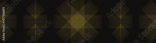 Panorama Abstract Golden Light Electronic Lines on Technology Background,comic and Motion concept design,vector.