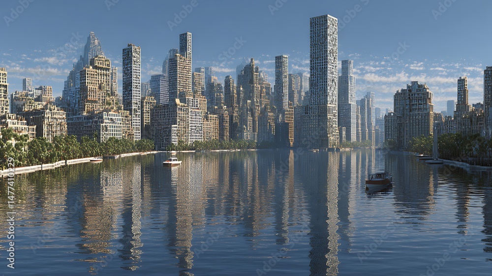 Obraz premium Modern city of new york