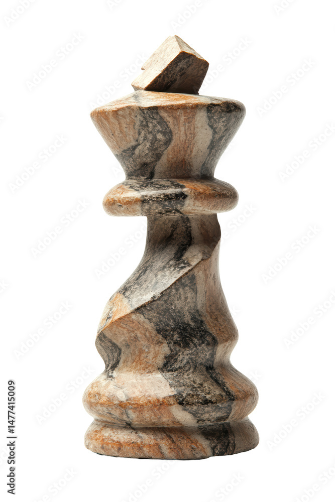 Isolated Stone Chess King Isolated Stone Chess King