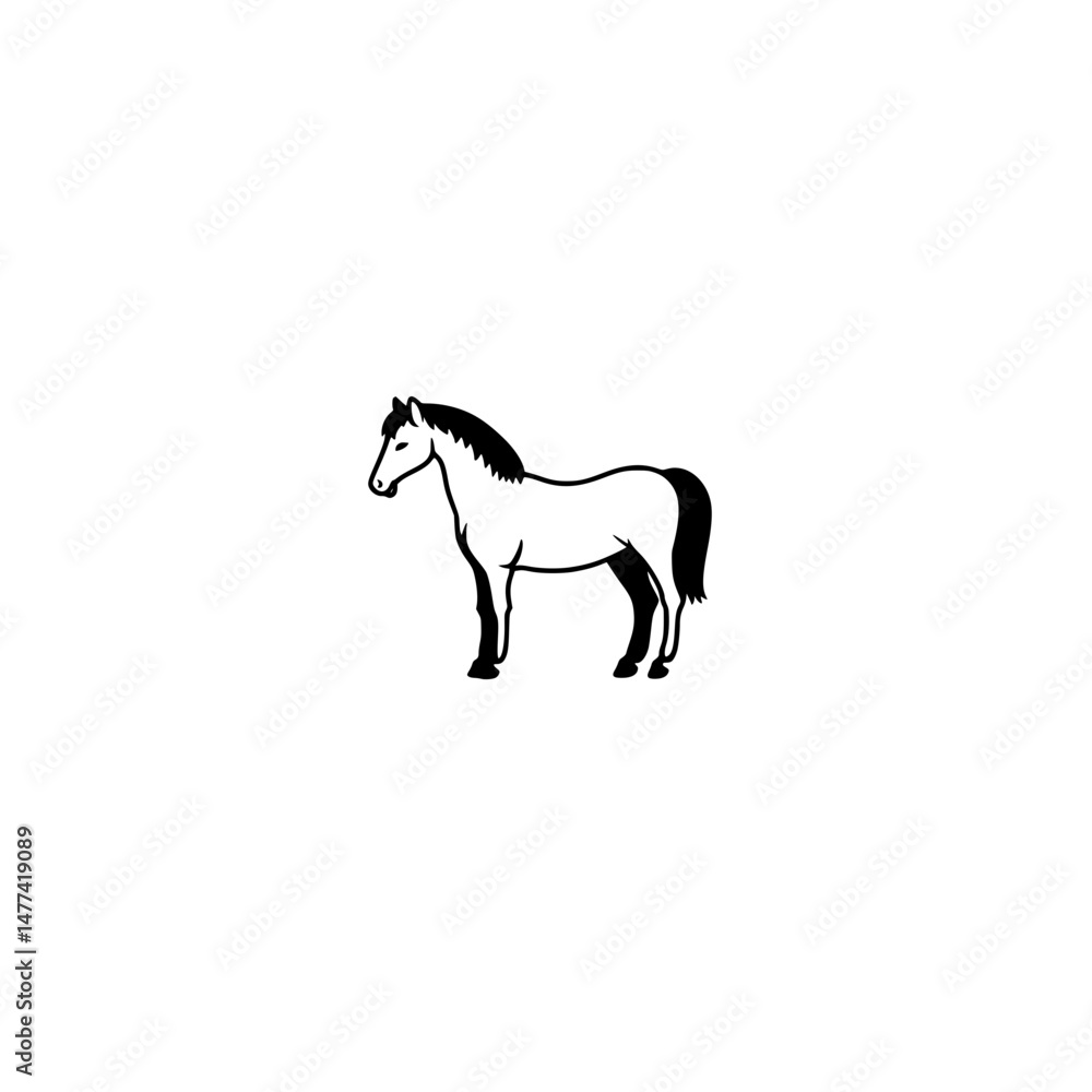 horse vector illustration isolated horse vector illustration isolated
