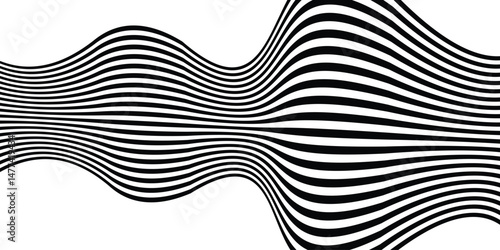 Abstract  wave line dynamics design 3d premium vector