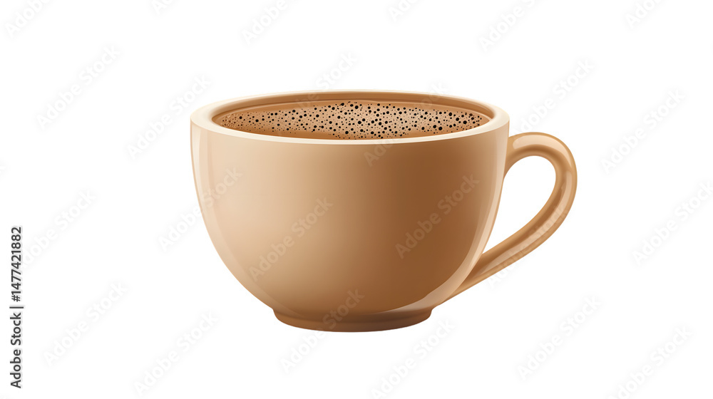 Fototapeta premium Stylish Coffee Cup Illustration Element Transparent Cut Out ISO