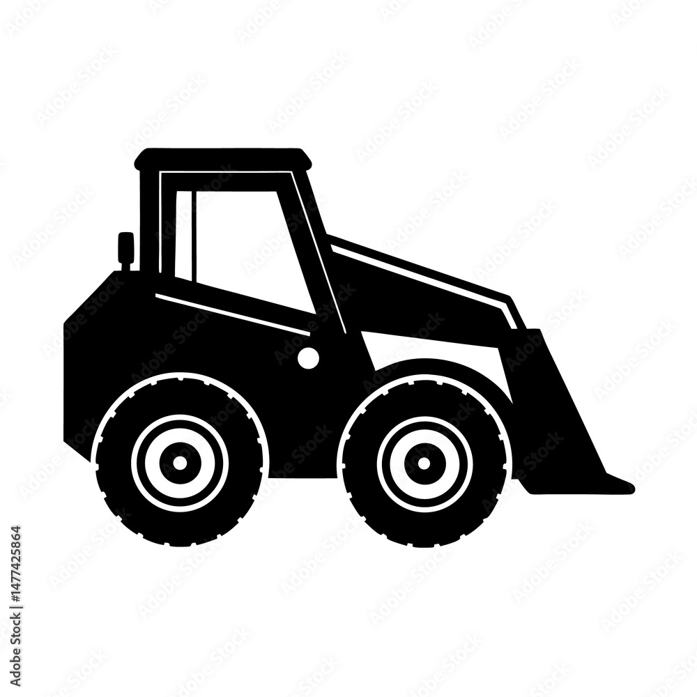 Naklejka premium tractor isolated on white