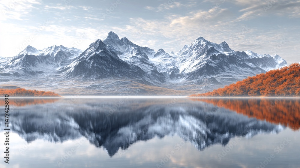 Fototapeta premium lake in the mountains