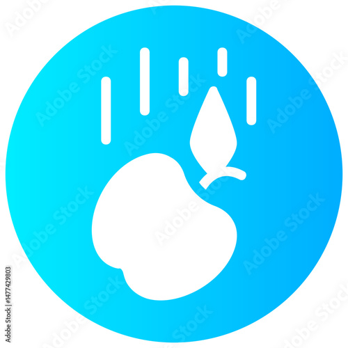 gravitation teory vector round glyph icon