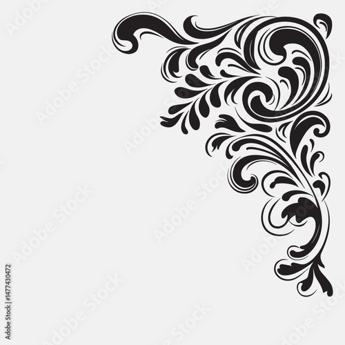 Corner ornament vector illustration design