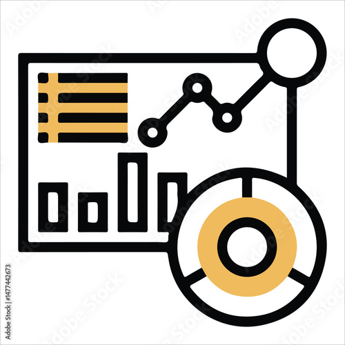 Flat Dashboard Icon Pack – Control Panel, Monitoring, Settings Icons