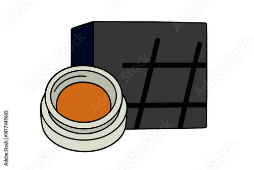 Cannabis Marijuana Wax sauce Vector Illustration