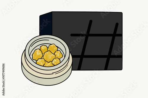 Cannabis Marijuana Wax Diamonds 2 Vector Illustration