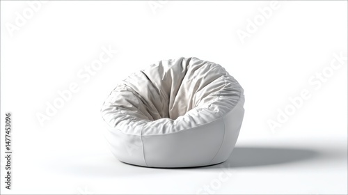 Cozy bean bag chair design minimalist indoor space furniture comfortable environment stylish viewpoint home decor concept