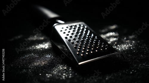 Stainless blade grater for falsify utensils.