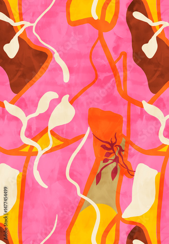 Patter Spring Summer seamlesss fo fashion