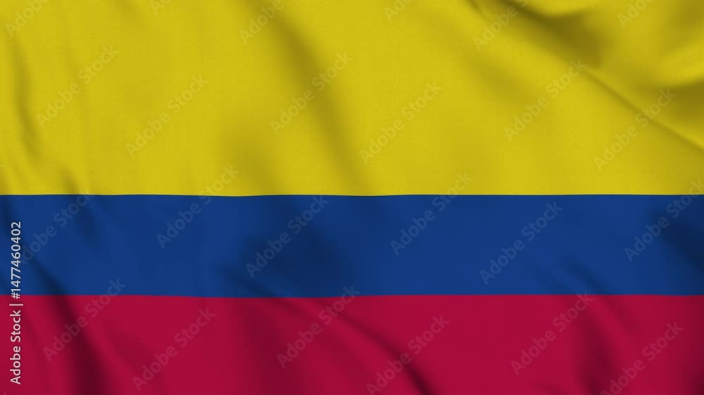 Flag of Colombia – 4K Seamless Loop of the South American Nation’s Banner Flag of Colombia – 4K Seamless Loop of the South American Nation’s Banner