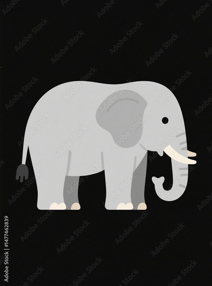Fototapeta premium elephant vector illustration
