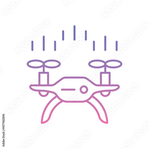 Drone Icon vector stock illustration