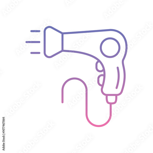 Hair Dryer Icon vector stock illustration