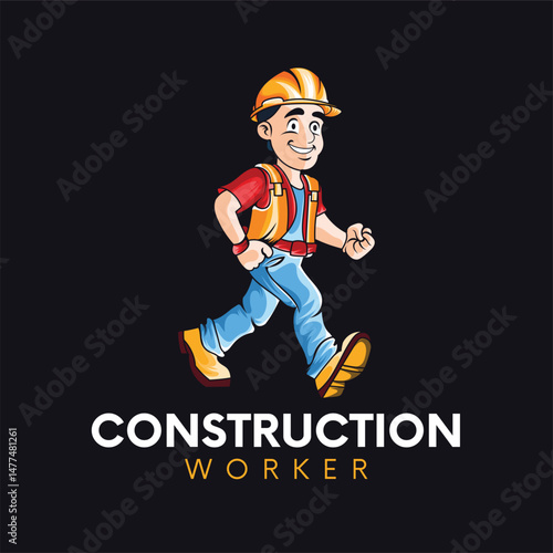 A vector illustration of a girl with a helmet, vector illustration of a woman with a helmet.