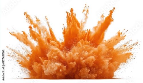 Fiery orange powder explosion (1)