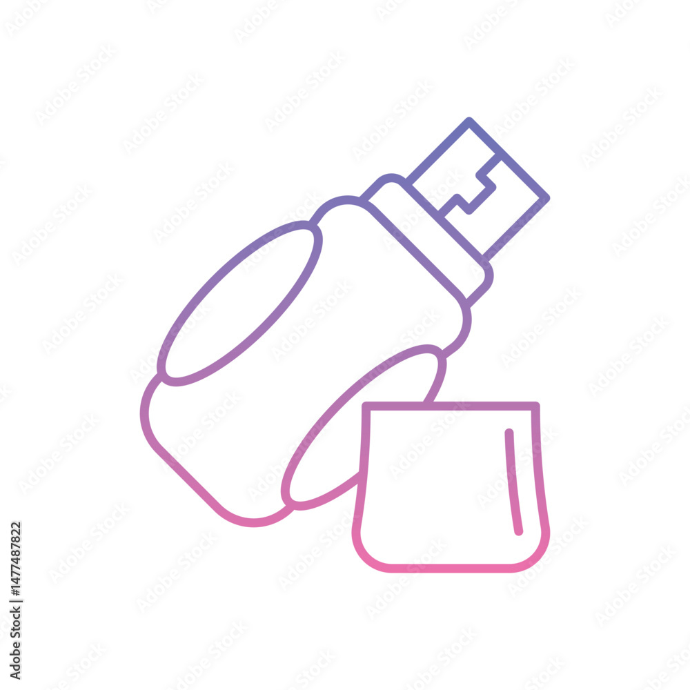 Flash Drive Icon vector stock illustration Flash Drive Icon vector stock illustration