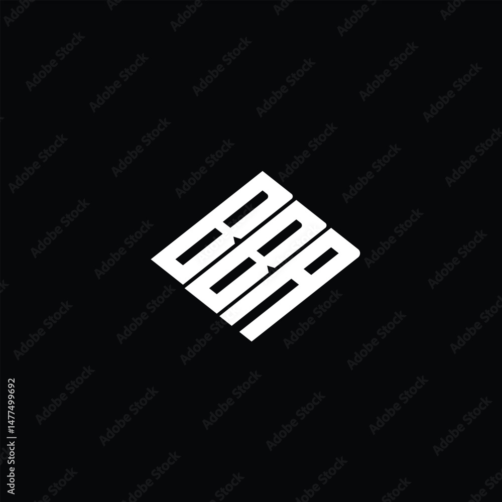 BBA letter logo design on black background. BBA letter logo design on black background.