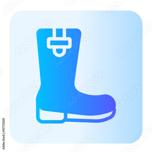 wellington boots gradient icon