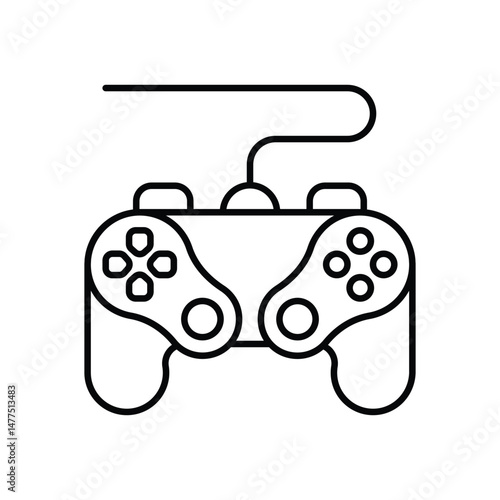 Gaming Console Icon vector stock illustration