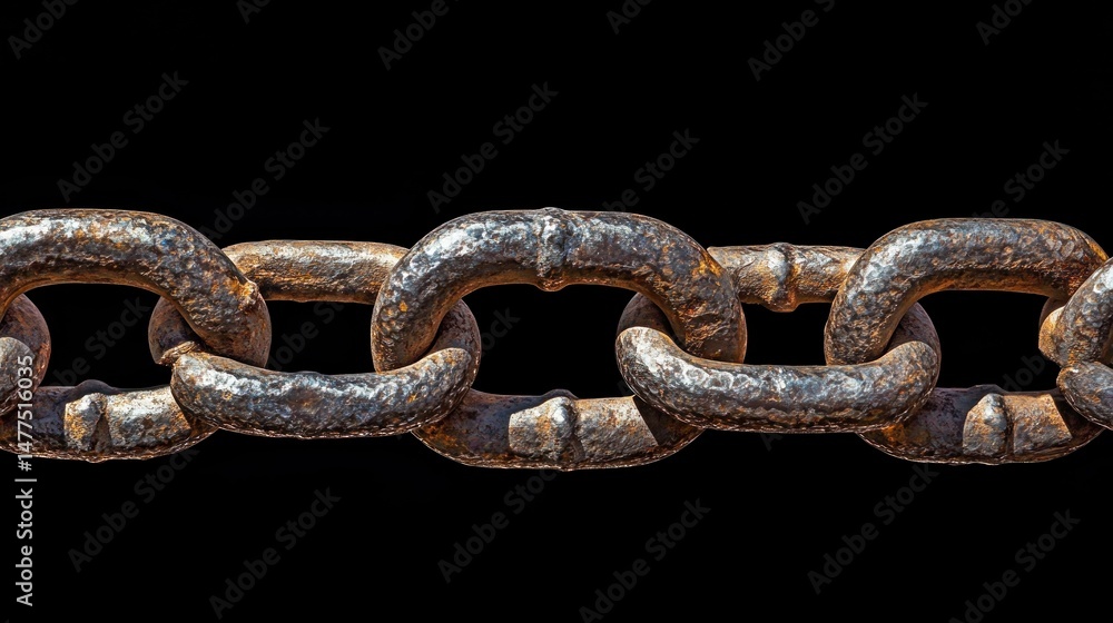 Fototapeta premium Rusty metal chain