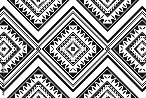Wallpaper Mural polynesian hawaiian tribal pattern ethnic ornaments art fabric carpet print pattern wallpaper black and white background Torontodigital.ca