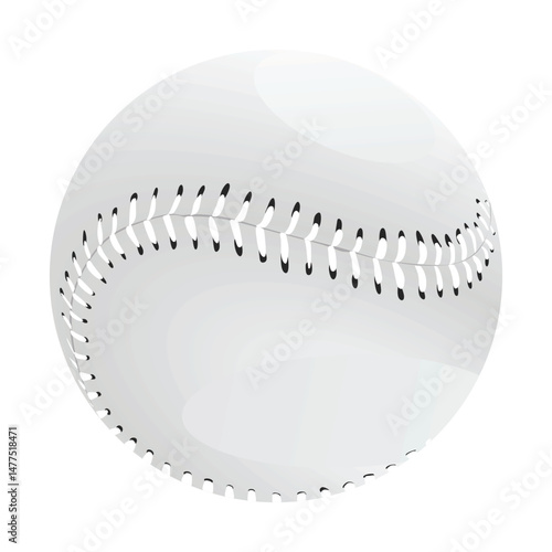 Baseball ball isolated. vector illustration