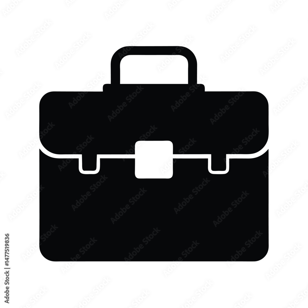briefcase icon black silhouette briefcase icon black silhouette