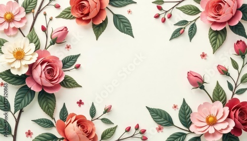 Wallpaper Mural Subtle floral motifs woven into a calming interior design pattern , nature, elegant, decor Torontodigital.ca