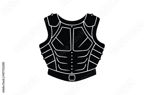 Body vest breastplate armor silhouette