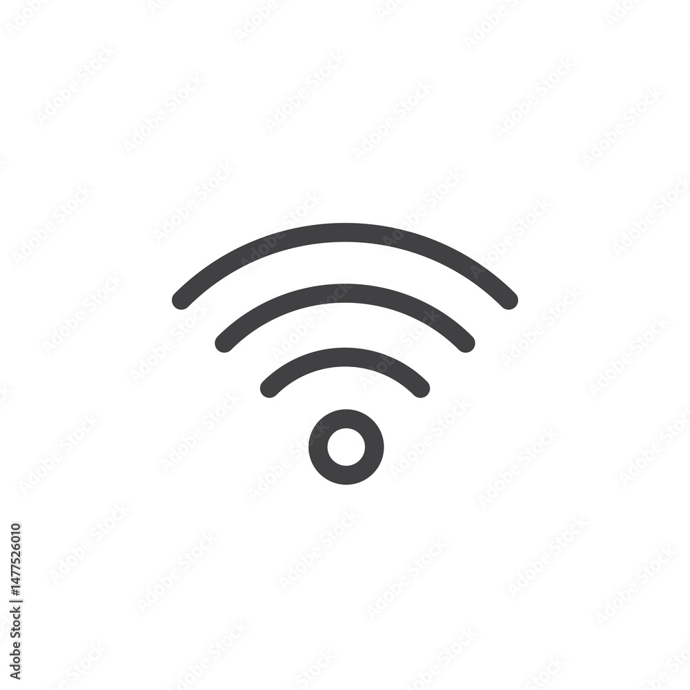 Wifi Icon. symbol for mobile concept and web design. Wifi Icon. symbol for mobile concept and web design.