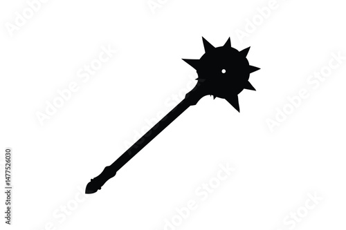 Mace weapon silhouette