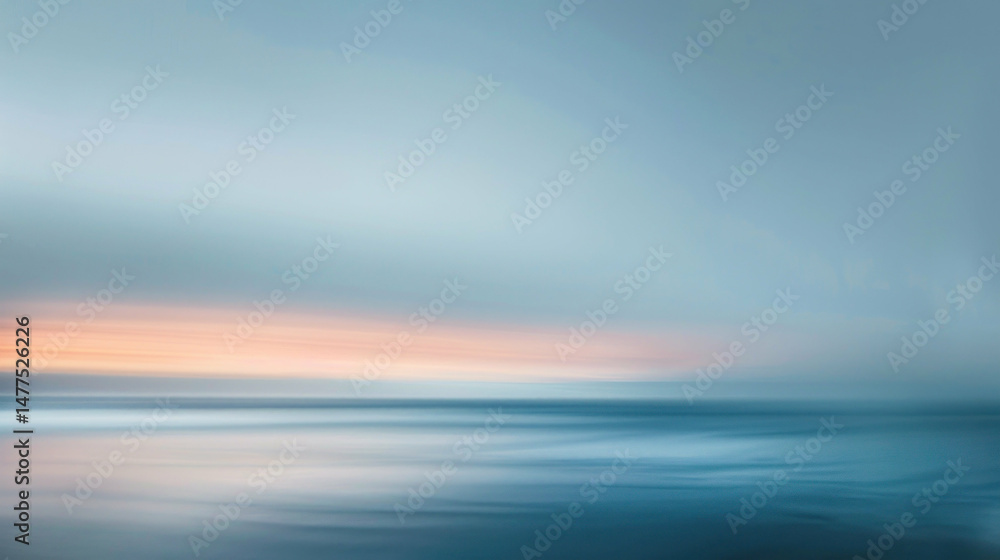 Fototapeta premium Abstract seascape sunset blurred motion photography