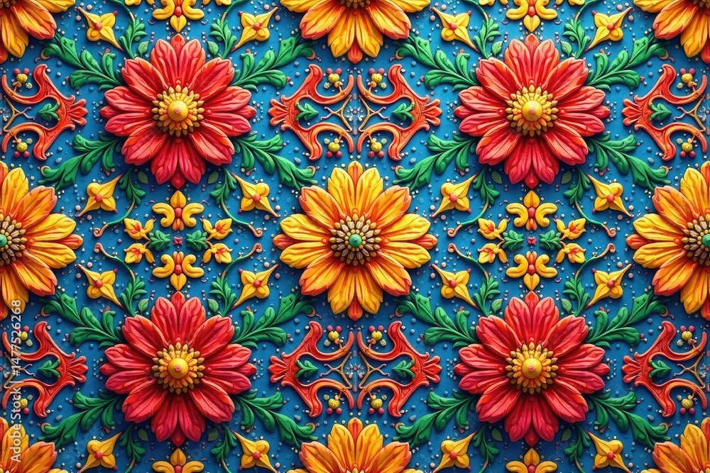 Intricate floral pattern, repeating seamlessly , light, dark, botanical Intricate floral pattern, repeating seamlessly , light, dark, botanical