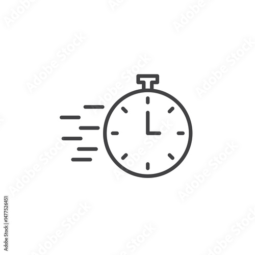 Time fast Icon. symbol for mobile concept and web design.