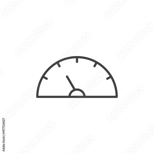 Tachometer Icon. symbol for mobile concept and web design.