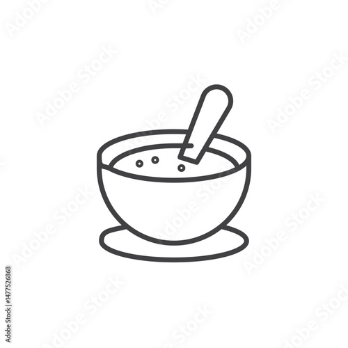 Soup Icon. symbol for mobile concept and web design.